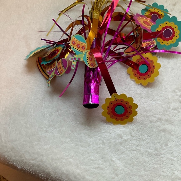 Festive Gold and Pink Holiday Decor Bouquet - Picture 4 of 4